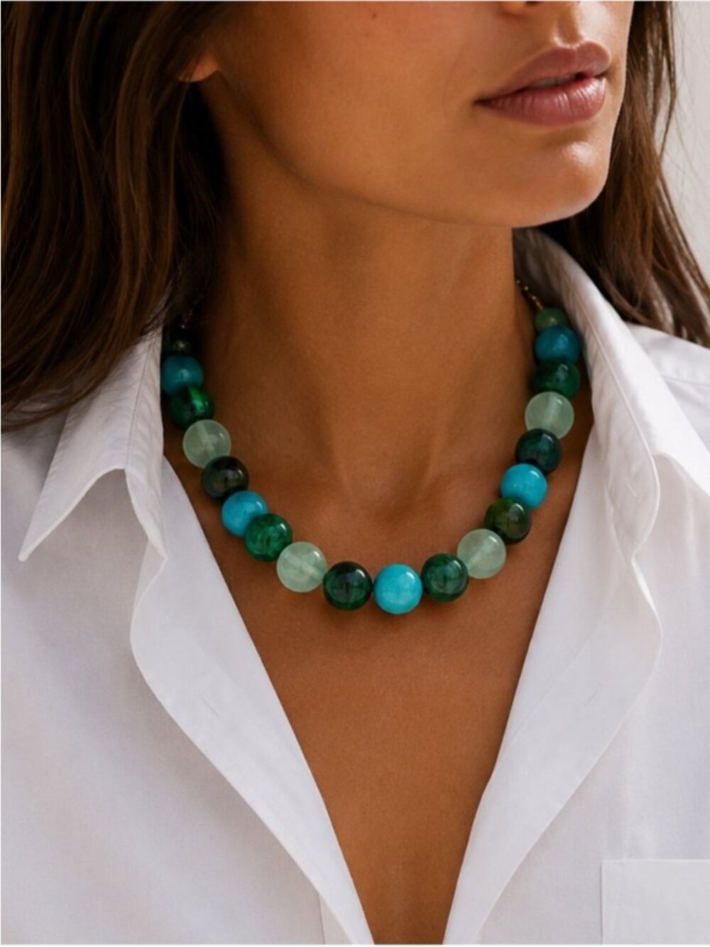 New! Colorful Beaded Dopamine Necklace NWOT 2010